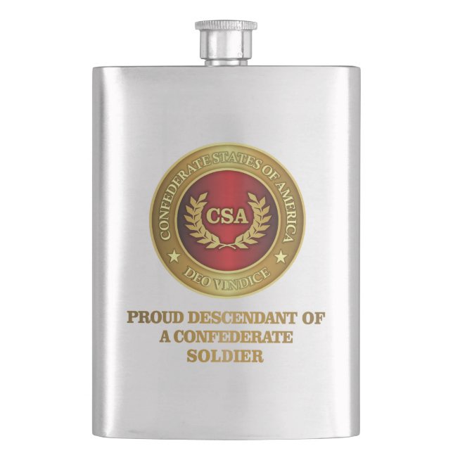 Proud Descendant Hip Flask (Front)