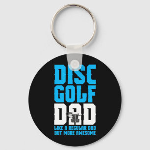 Proud Disc Golf Dad Keychain