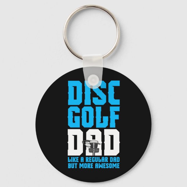 Proud Disc Golf Dad Keychain (Front)