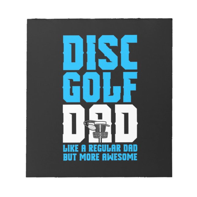 Proud Disc Golf Dad Notepad (Front)