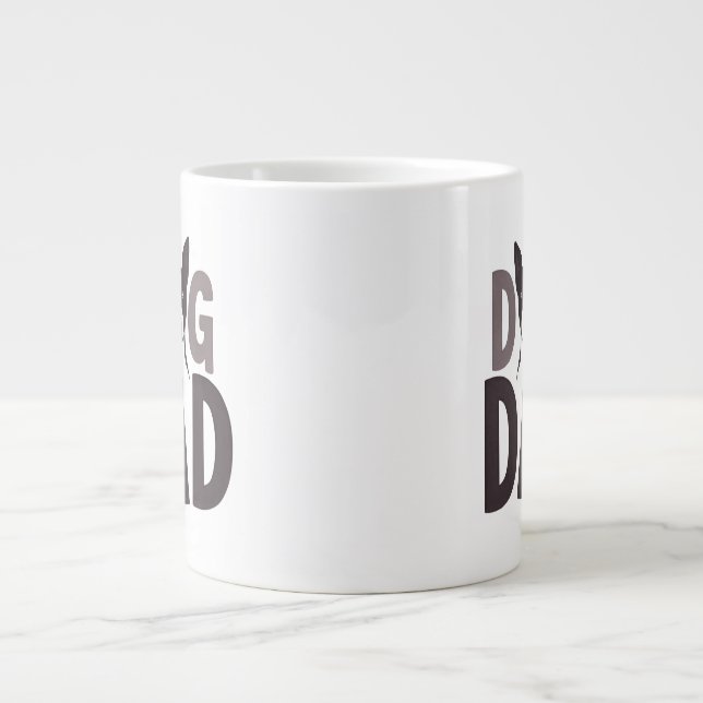 Proud Dog Dad Apparel & Accessories Large Coffee Mug (Front)