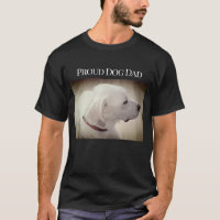 Proud Dog Dad Cute White Labrador Mix Dog Profile