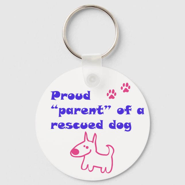 proud dog keychain (Front)