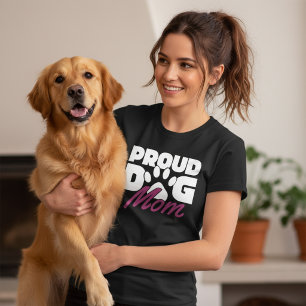 Proud Dog Mom – Cute Paw T-Shirt