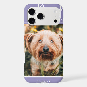 Proud Dog Mom Photo Personalized Purple