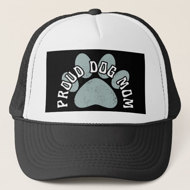 PROUD DOG MOM TRUCKER HAT (Front)