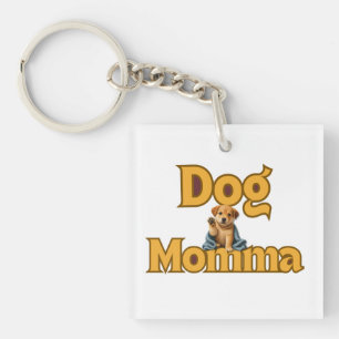 Proud Dog Momma Mother's Day Double-Sided Keychain