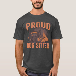 Proud Dog Sitter Job Puppy Dog Sitting Dogs retro T-Shirt