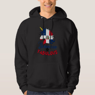 Proud Dominican And Fabulous Unicorn Dominican Rep Hoodie