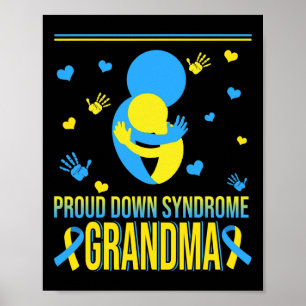 Proud Down Syndrome Grandma Down Syndrome Awarenes Poster