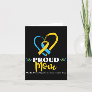 Proud Down Syndrome Mom Awareness Card