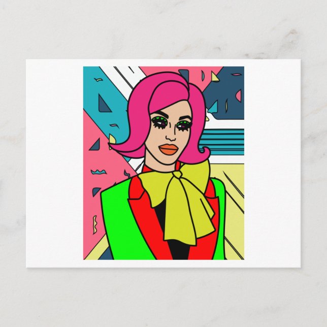 Proud Drag Queen Inspired Postcard (Front)
