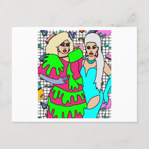 Proud Drag Queen Inspired Postcard