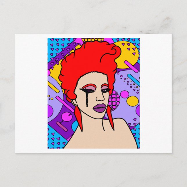 Proud Drag Queen Inspired Postcard (Front)