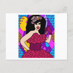 Proud Drag Queen Inspired Postcard