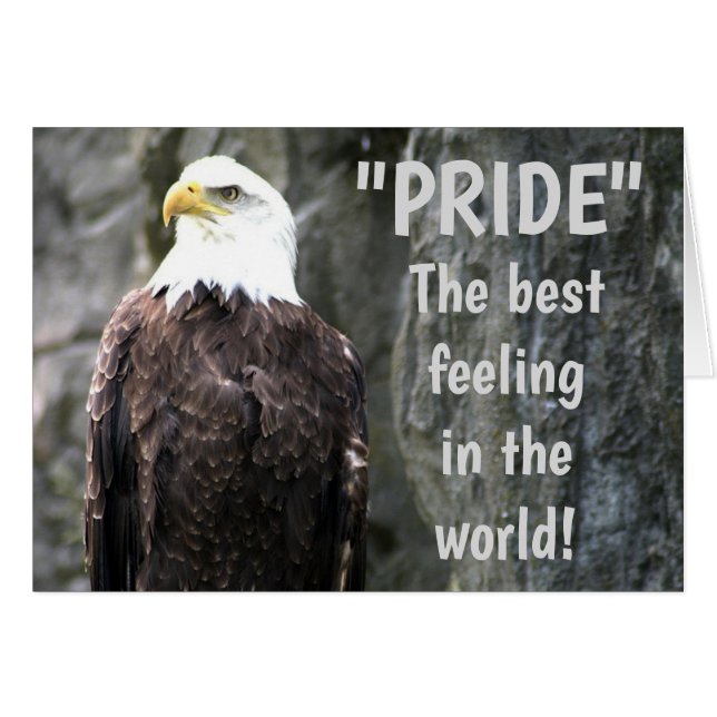 Proud Eagle, Greeting Card (Front Horizontal)