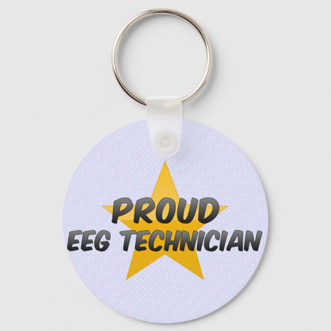 Proud Eeg Technician Keychain (Front)