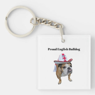 Proud English Bulldog Keychain