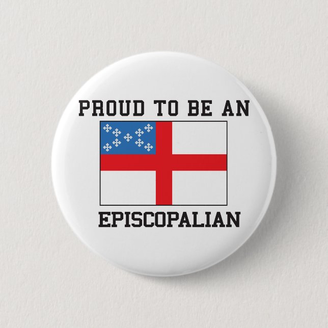Proud Episcopalian 2 Inch Round Button (Front)