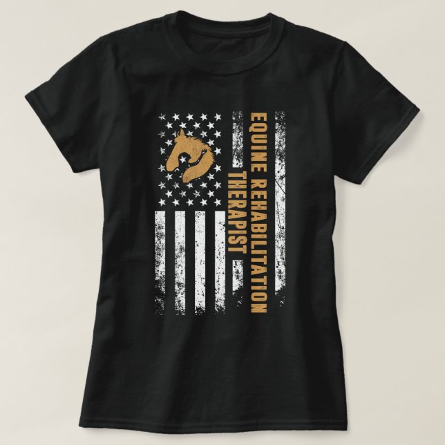 Proud equine rehabilitation therapist Miracle Job  T-Shirt (Design Front)