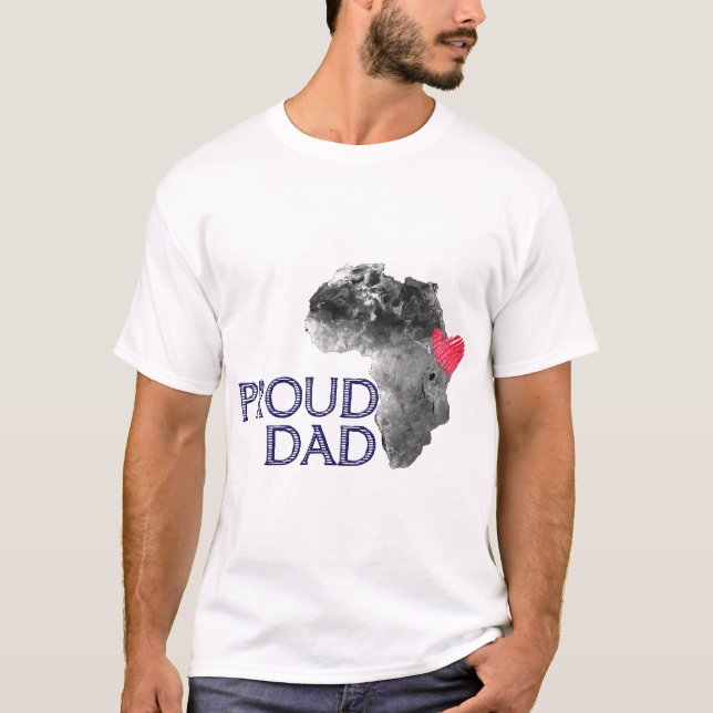 Proud Ethiopia Adopting Parent T-Shirt (Front)