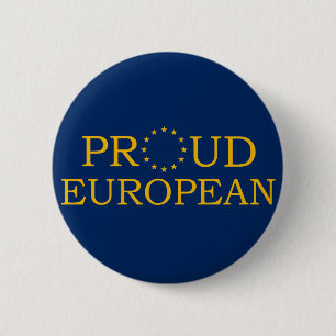 Proud European 2 Inch Round Button