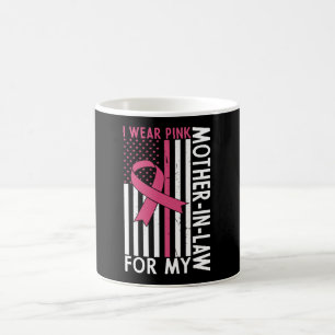 Proud Family Breast Cancer Warrior Mother-in-Law Coffee Mug