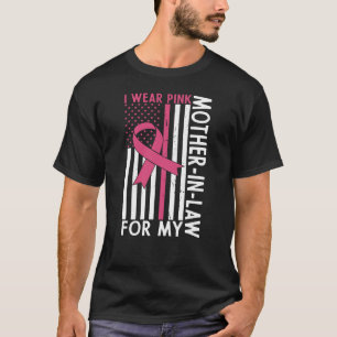 Proud Family Breast Cancer Warrior Mother-in-Law T-Shirt