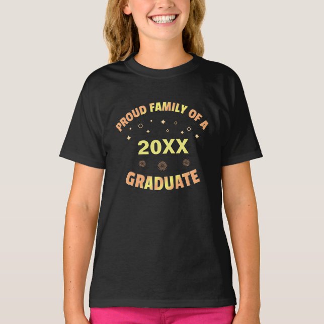 Proud Family Of A 2022 Graduate Graduating   T-Shirt (Front)