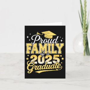 Proud Family Of A 2025 Graduate Dad Mom Graduation Card