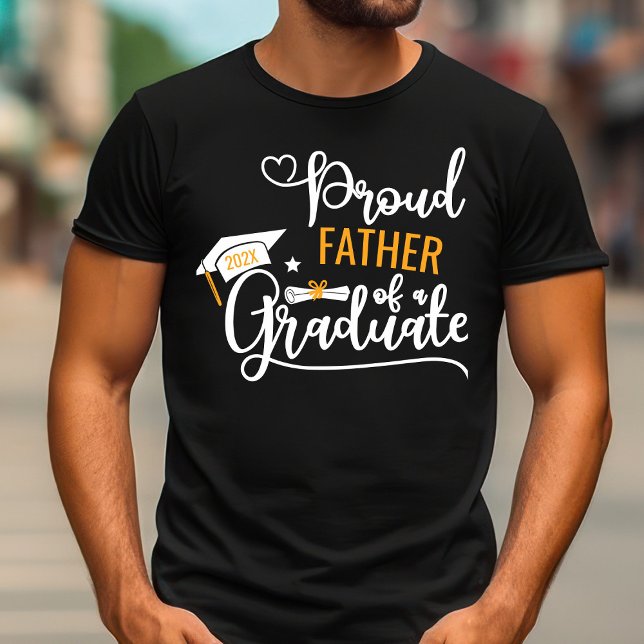 Proud Father Class of 2025 Graduate Parent T-Shirt (Creator Uploaded)