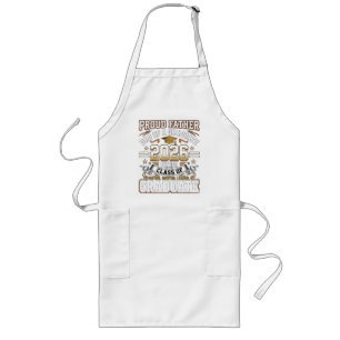 Proud Father Class of 2026 Graduate Long Apron