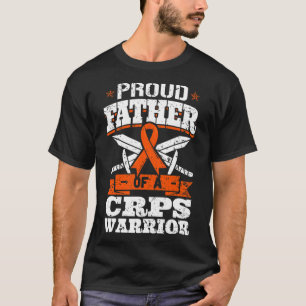 Proud Father Of A Crps Warrior Rsd Awareness Ribbo T-Shirt