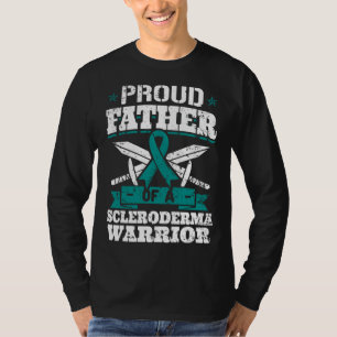 Proud Father Of A Scleroderma Warrior Awareness Ri T-Shirt