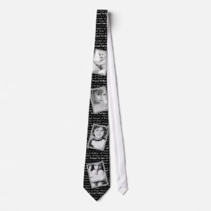 Proud Father of Four - Customize with Own Photos Tie
