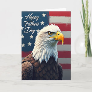 Proud Fathers Day Eagle Card