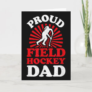 Proud Field Hockey Dad Cool Field Hockey Parent  Card
