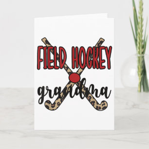 Proud Field Hockey Grandma Field Hockey Grandmothe Card