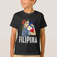Proud Filipina Woman Girl Philippines Flag