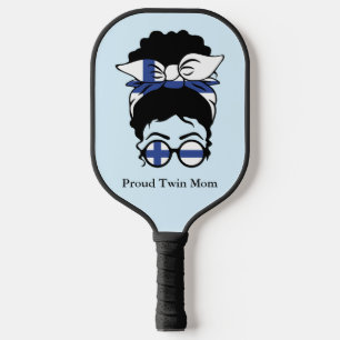 Proud Finnish Twin Mom Pickleball Paddle