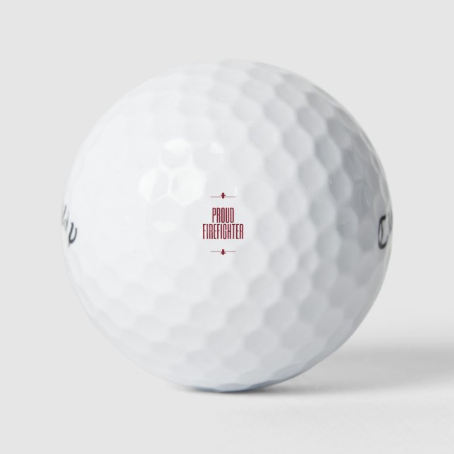 Proud firefighter golf balls (Front)