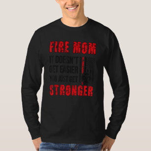 Proud Firefighter Mom Fire Mom Of A Fireman Mother T-Shirt