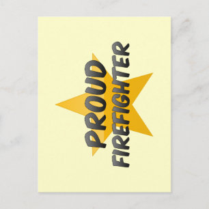 Proud Firefighter Postcard