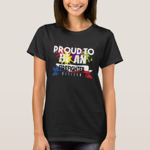 Proud firefighter Profession career worker working T-Shirt