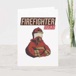 Proud Firefighter Squad Card