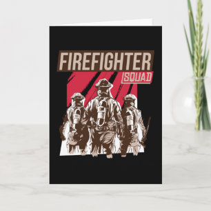 Proud Firefighter Squad Card