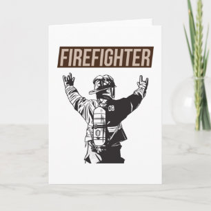 Proud Firefighter Squad Card