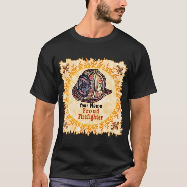 Proud Firefighter  t-shirt (Front)