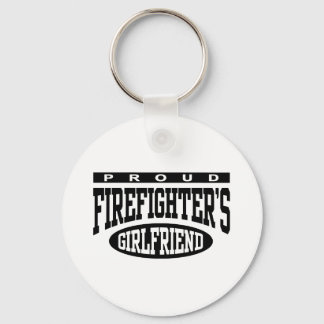 Proud Firefighter's Girlfriend Keychain