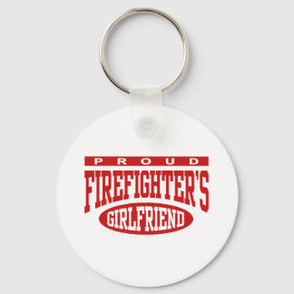 Proud Firefighter's Girlfriend Keychain
